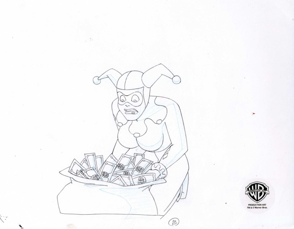 The New Batman Adventures Original Production Drawing: Fake Harley - Choice Fine Art