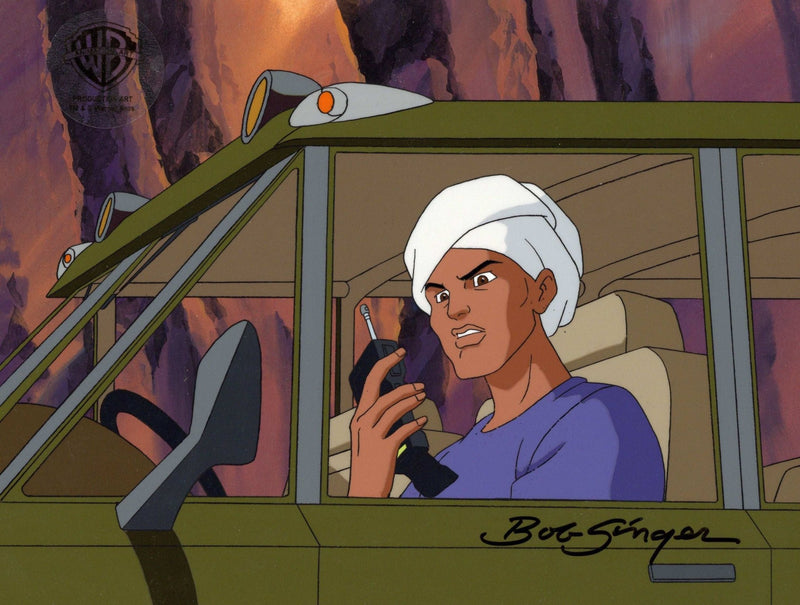 The Real Adventures of Jonny Quest Original Production Cel on Original Background signed by Bob Singer: Hadji Singh - Choice Fine Art