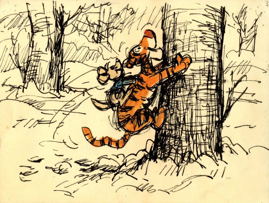 Tigger and Roo Original Storyboard Drawing - Choice Fine Art