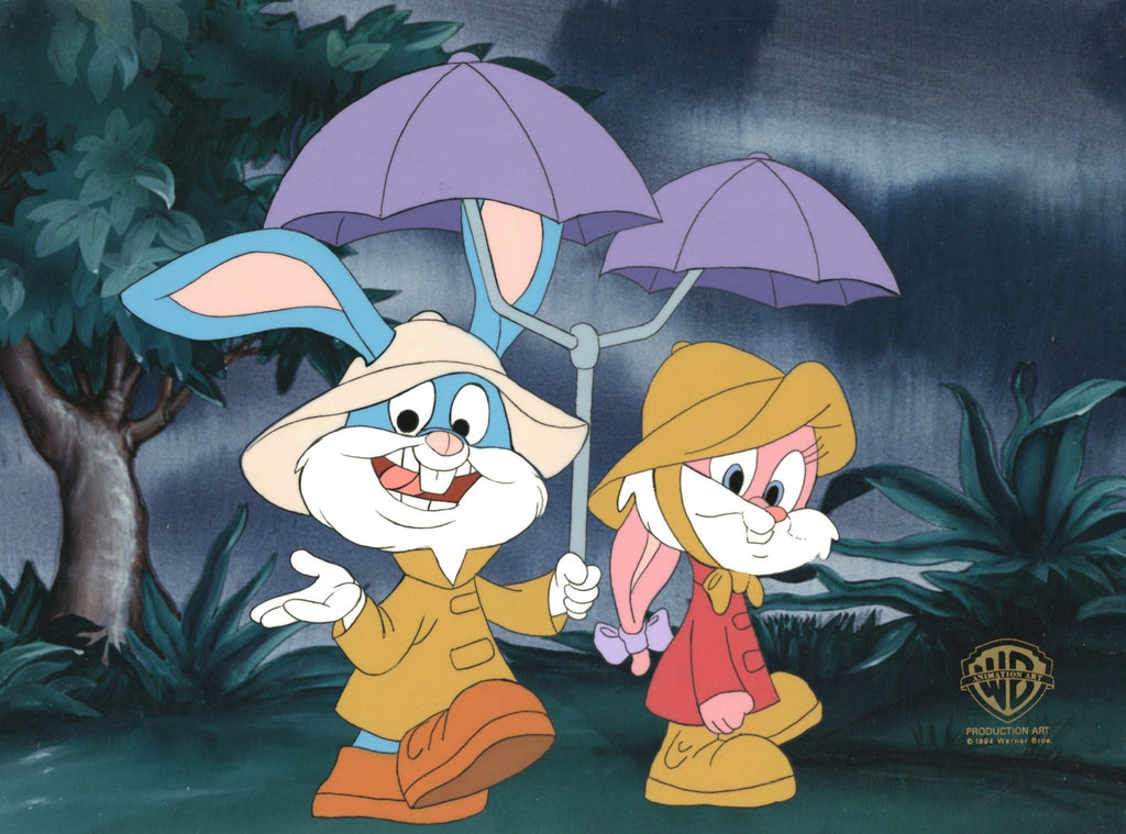 Tiny Toons Original Production Cel: Buster Bunny and Babs Bunny - Choice Fine Art