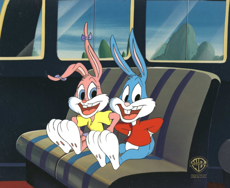 Tiny Toons Original Production Cel: Buster Bunny and Babs Bunny - Choice Fine Art