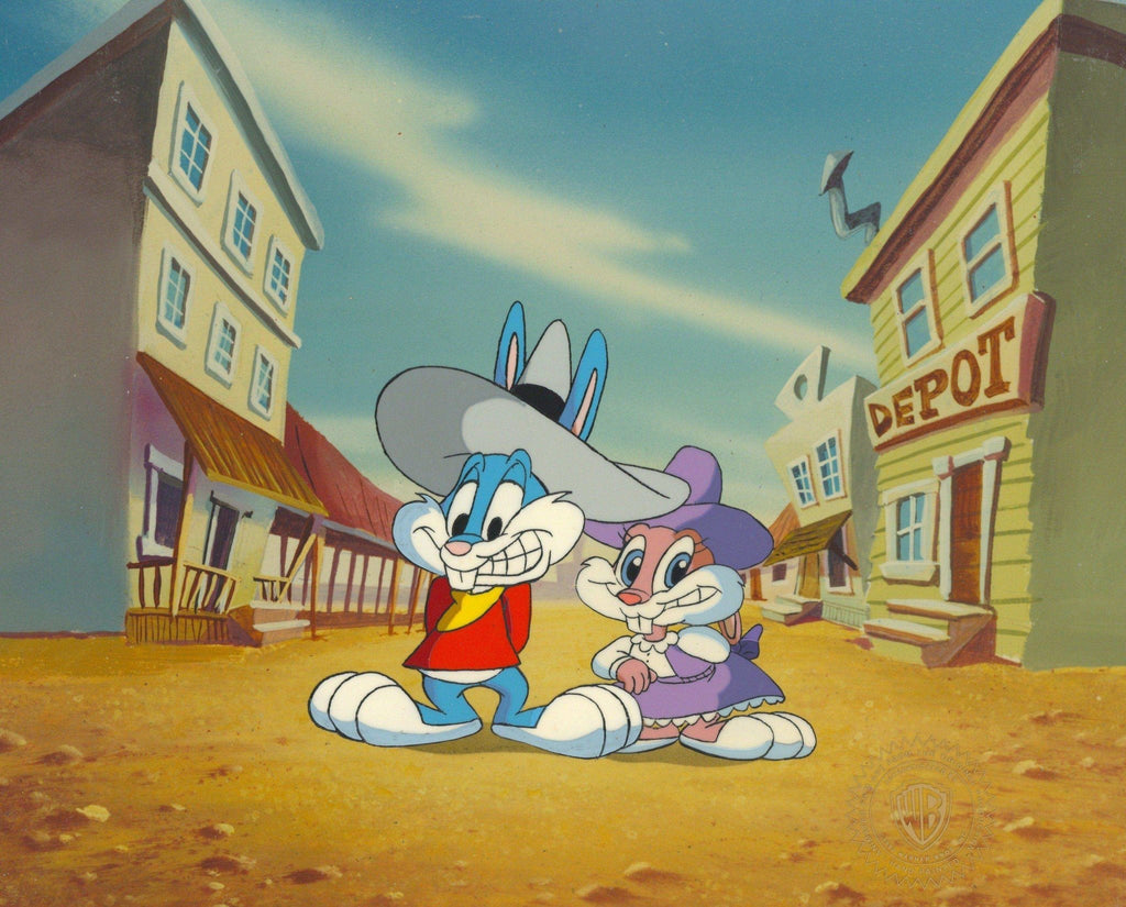 Tiny Toons Original Production Cel: Buster Bunny and Babs Bunny - Choice Fine Art