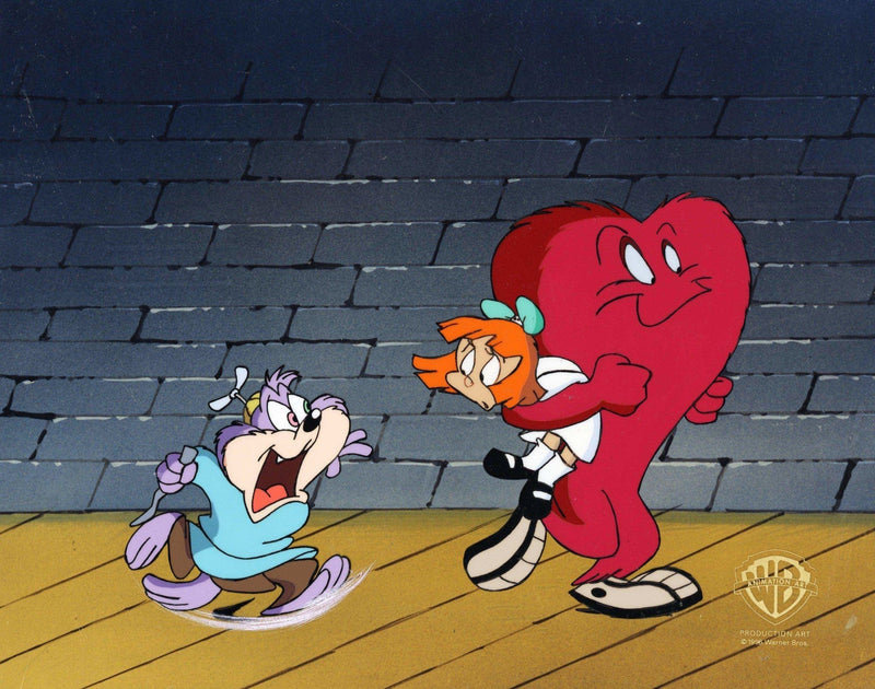 Tiny Toons Original Production Cel: Elmyra, Dizzy Devil, and Gossamer - Choice Fine Art