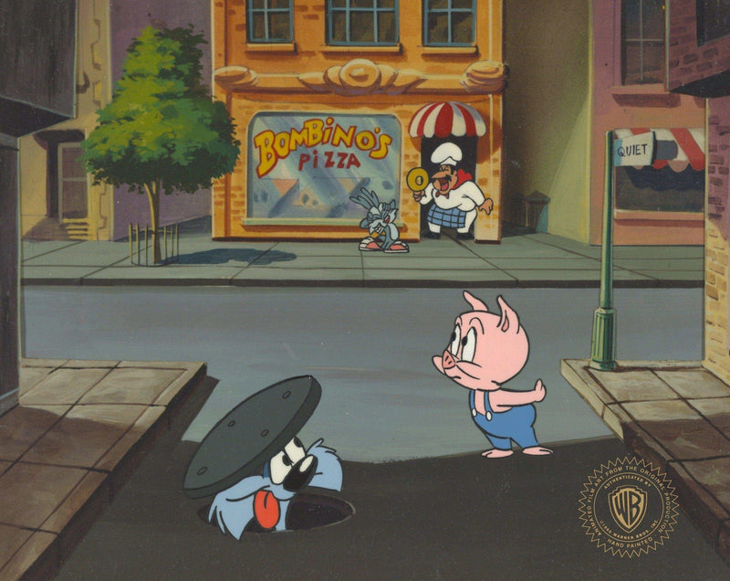 Tiny Toons Original Production Cel: Hamton J. Pig, Calamity, and Furball - Choice Fine Art