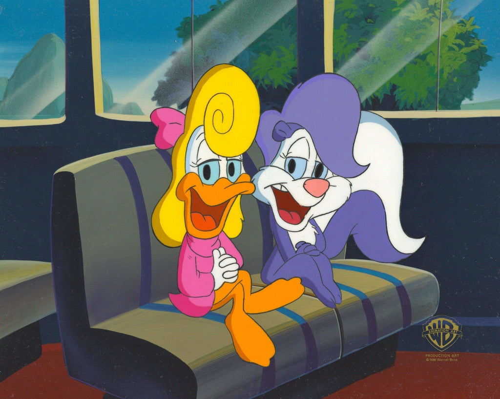 Tiny Toons Original Production Cel: Shirley the Loon and Fifi La Fume - Choice Fine Art