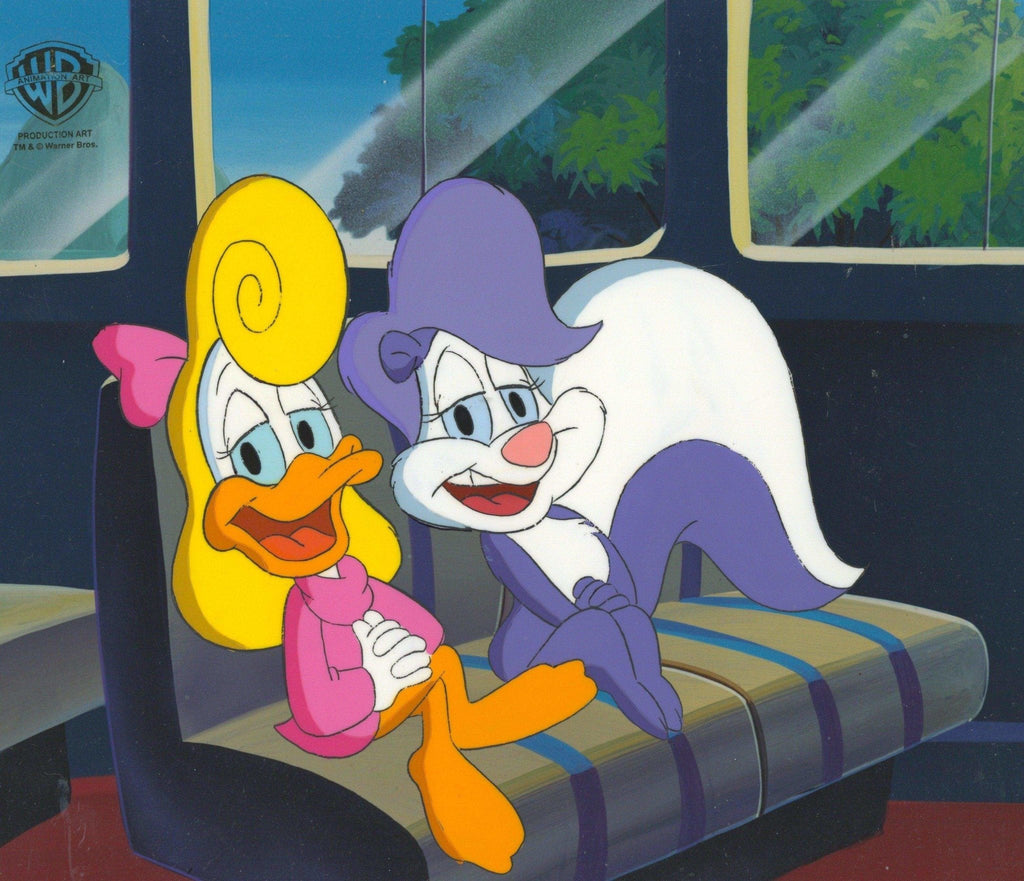 Tiny Toons Original Production Cel: Shirley the Loon and Fifi La Fume - Choice Fine Art