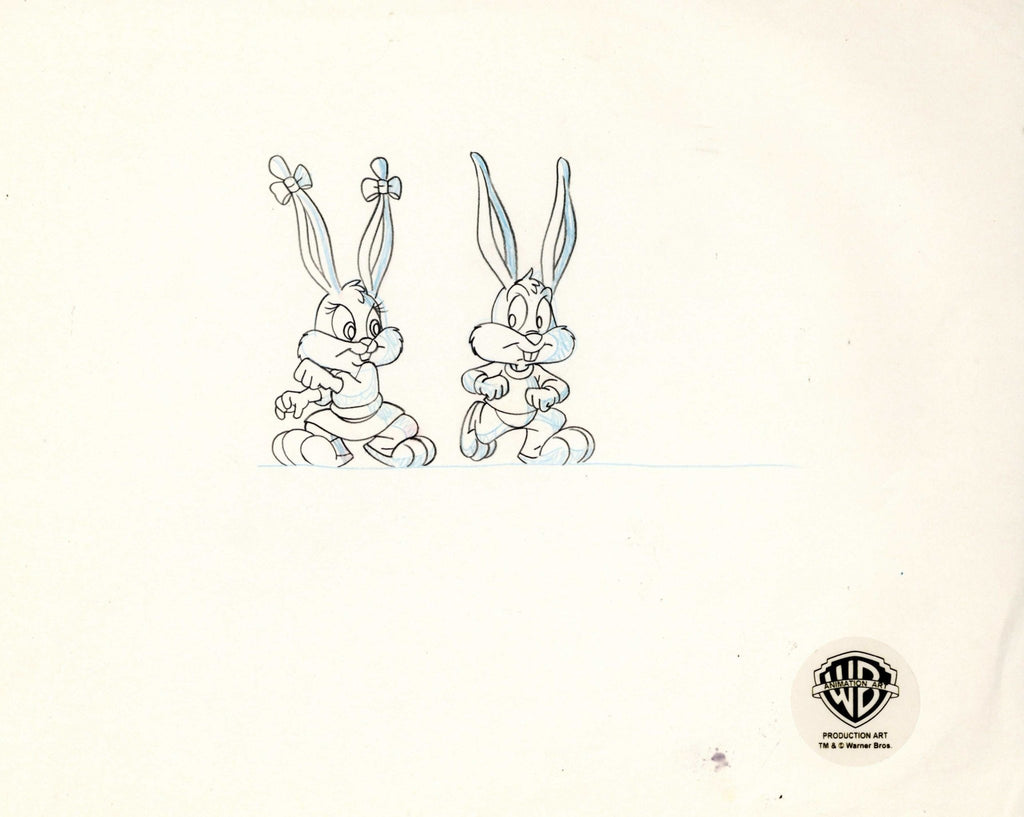 Tiny Toons Original Production Drawing: Buster and Babs Bunny - Choice Fine Art