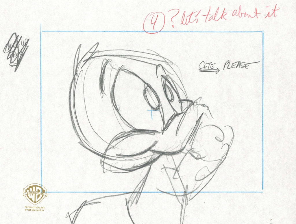 Tiny Toons Original Production Drawing: Plucky Duck - Choice Fine Art