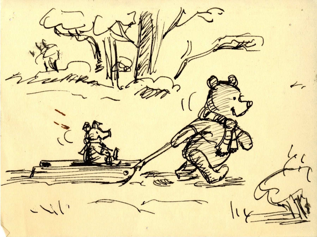 Winnie the Pooh and Tigger Too, Original Storyboard: Pooh and Piglet - Choice Fine Art