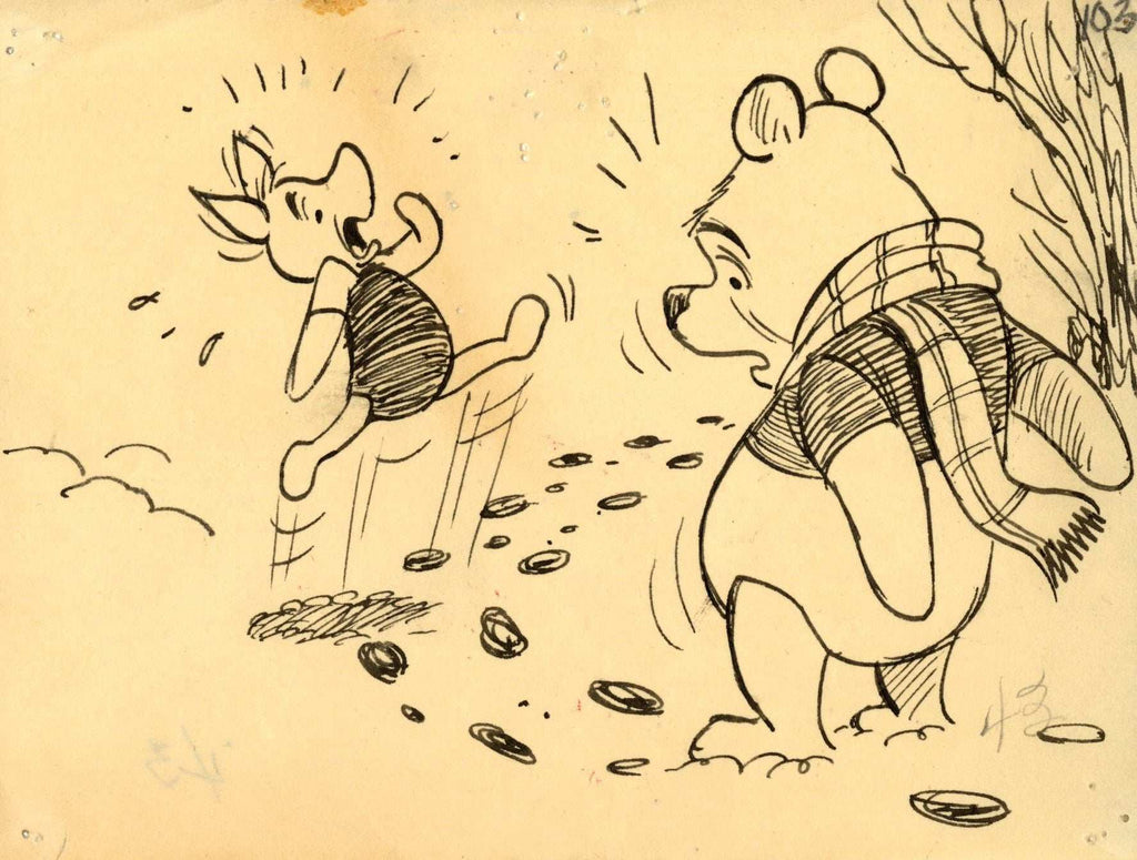 Winnie the Pooh and Tigger Too, Original Storyboard: Pooh and Piglet - Choice Fine Art