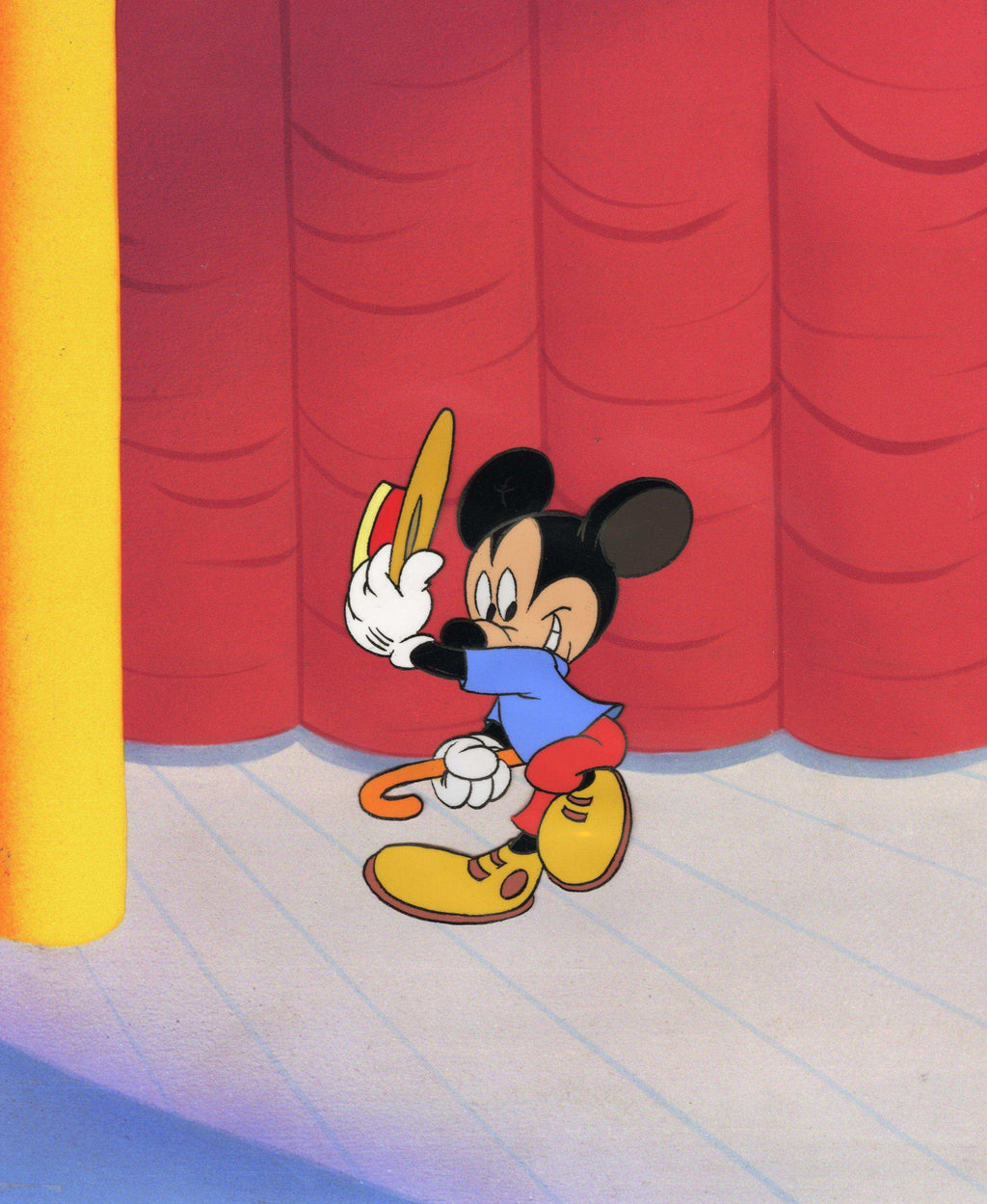 Wonderful World of Color Original Production Cel: Mickey Mouse Original Production Cel Walt Disney Studio Art 